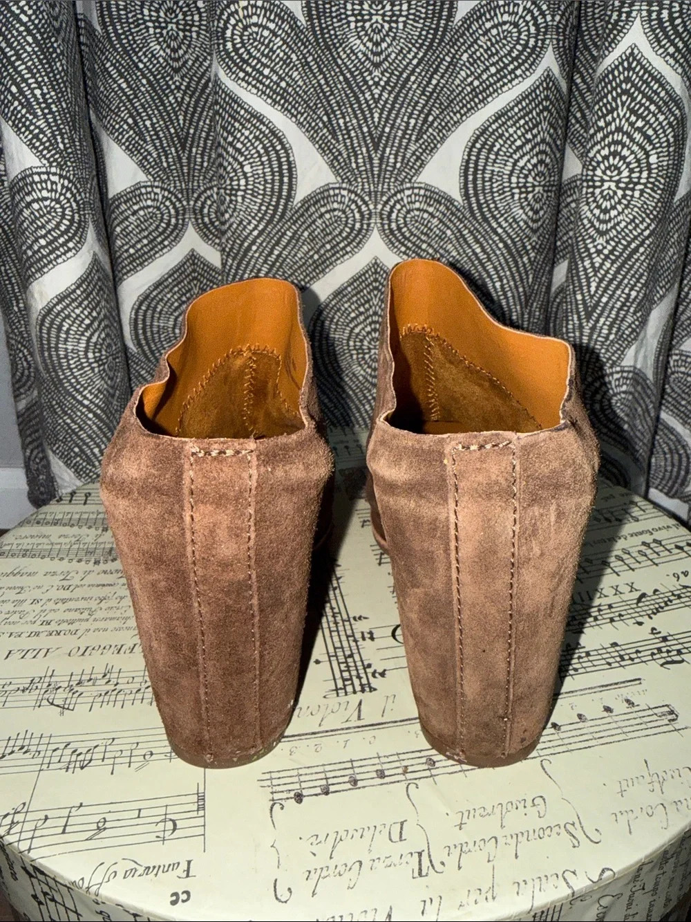 Kork-Ease Brown Suede Block Heel Mules – Women’s Size 9M